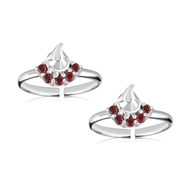 925 Sterling Silver Cz Toerings for Women