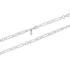 925 Sterling Silver Italian 0.46 CM Paperclip Link Chain Necklace for Women