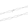 925 Sterling Silver Italian Paperclip Link-Chain Necklace for Women