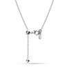 925 Sterling Silver Italian Adjustable Ball Chain Necklace for Women 24 Inches