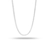 925 Sterling Silver Italian Adjustable Fox Tail Spiga Chain Necklace for Women 24 Inches