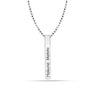 925 Sterling Silver Hakuna Matata Dimensional 3D Bar Necklace for Women & Girls