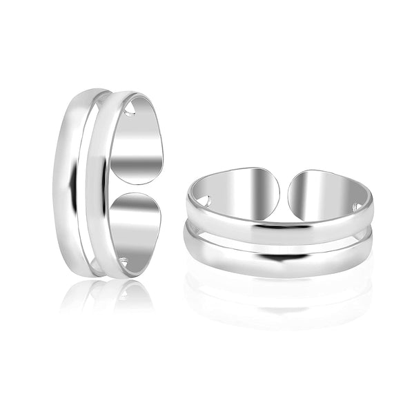 925 Sterling Silver Band Toerings for Women