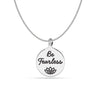 925 Sterling Silver Be Fearless Necklace for Women Teen