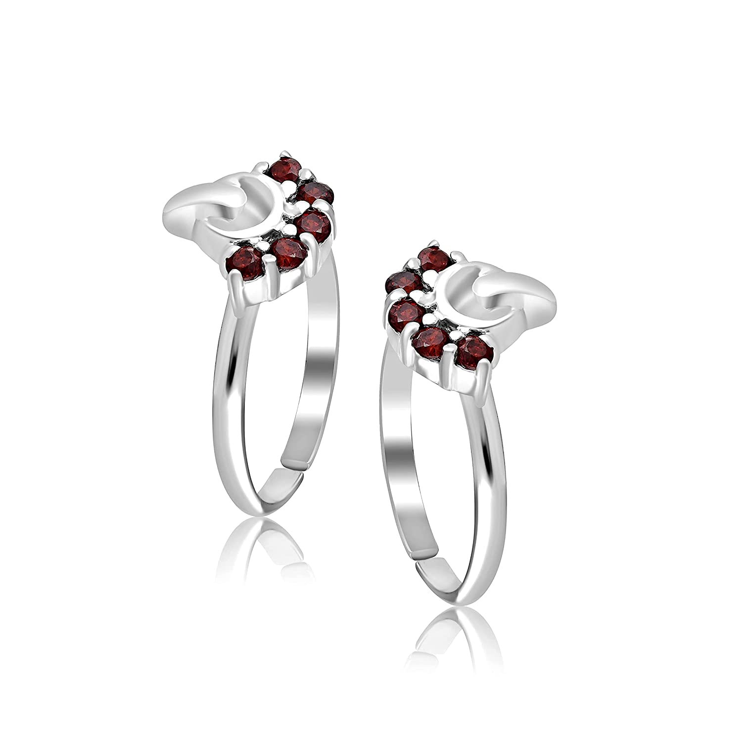 925 Sterling Silver Cz Toerings for Women