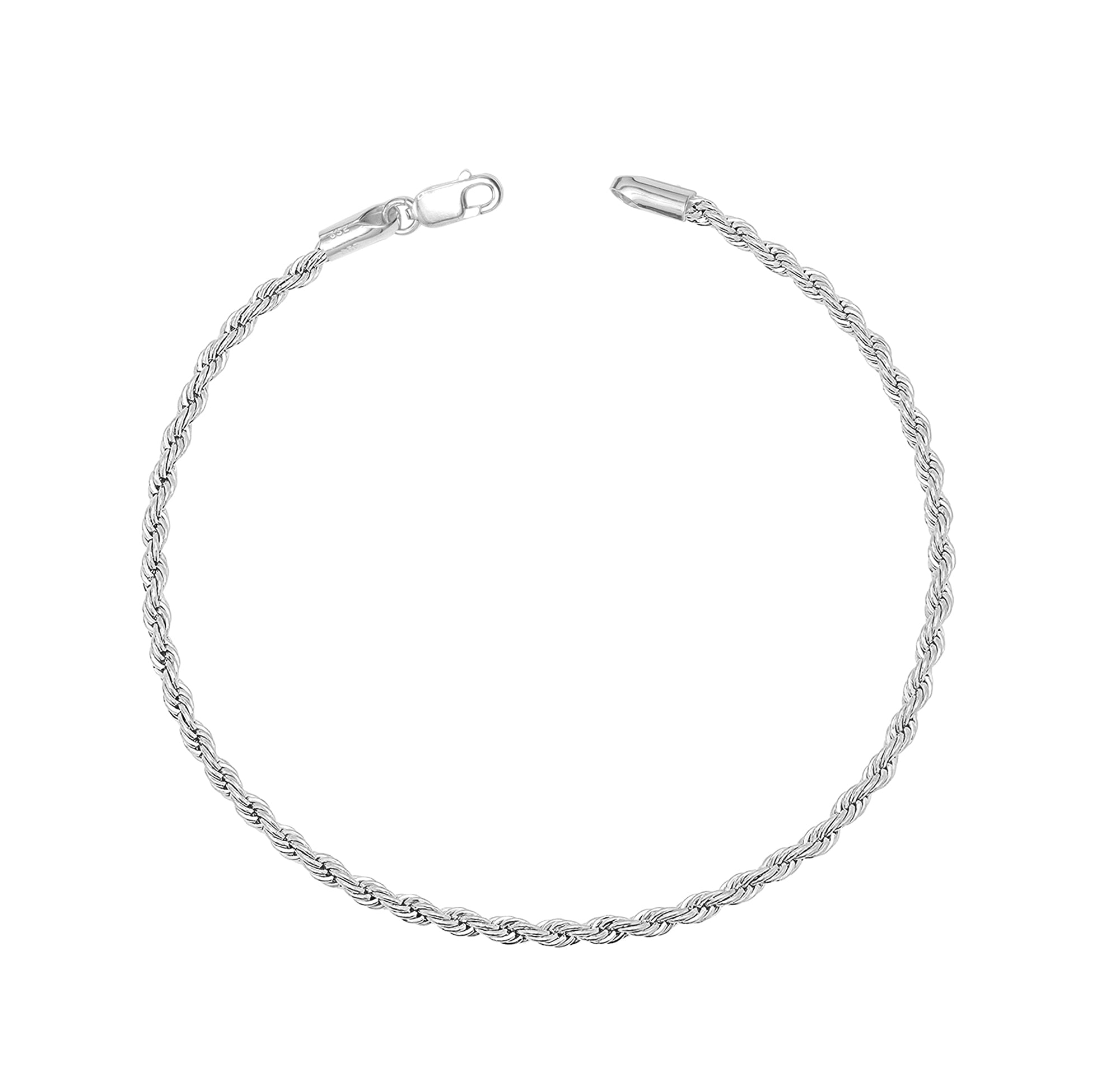 925 Sterling Silver Venetian Chain Anklets for Women Teen 1PC