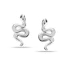 925 Sterling Silver Snake Small Stud Earrings for Women Teen Girl