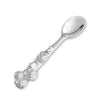 Silver Style Fine Silver Rose Feeding Spoon for Kids Baby 