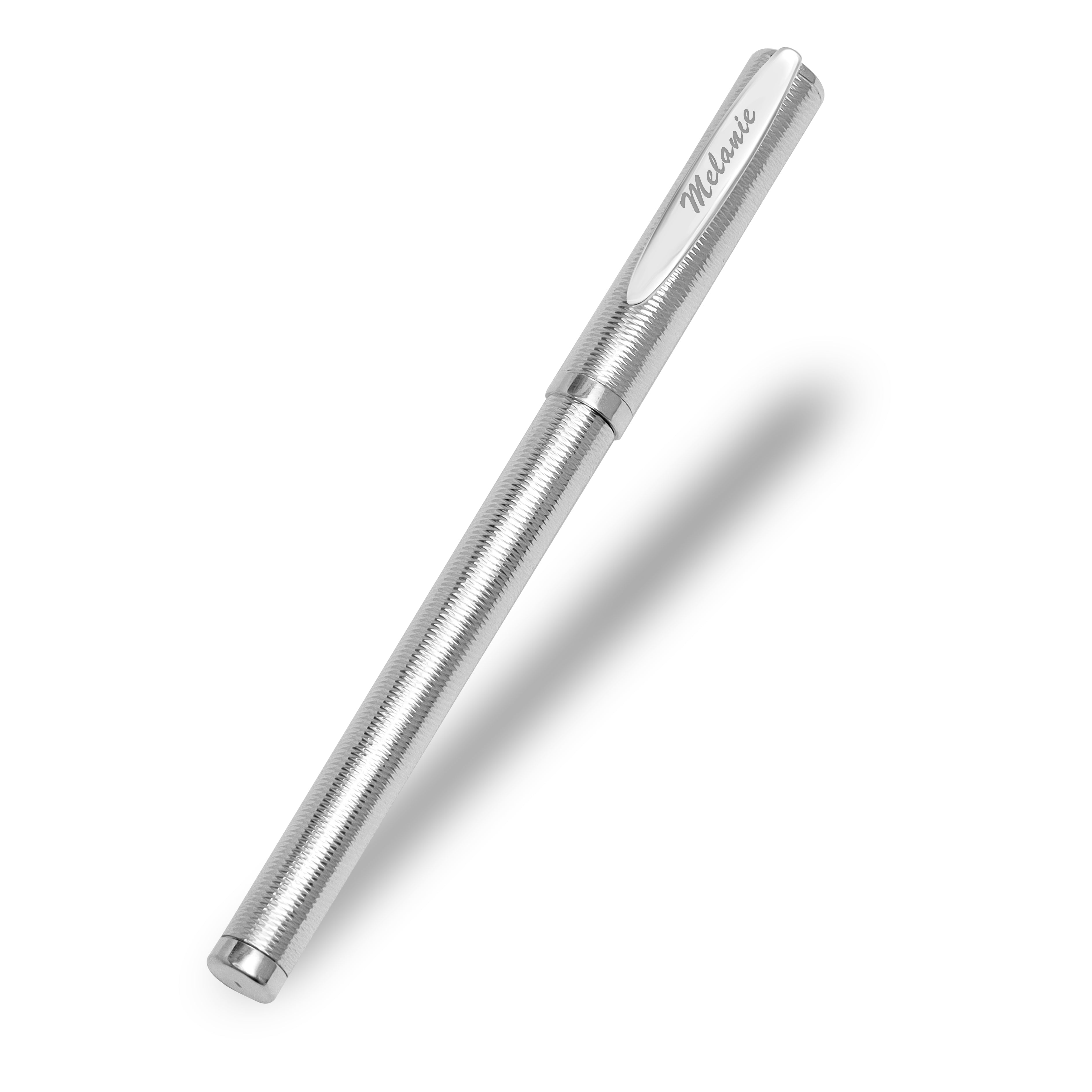 Personalised Customised 990 Silver Classy Ballpoint Pen Gift for Business Office Students Teachers