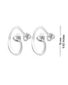 925 Sterling Silver Designer Cz Heart Toerings for Women