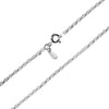 LeCalla Links 925 Sterling Silver 20 Inches  Italian Rope-Chain Necklace for Women's 