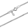 925 Sterling Silver Italian Fox-Tail Rope Chain Necklace for Men and Women