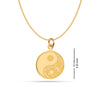 925 Sterling Silver Gold-Plated Balance Necklace for Women Girls