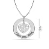 925 Sterling Silver Heart Family Tree Necklace for Women Teen