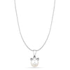 925 Sterling Silver Simulated Cat Pendant Necklace for Women