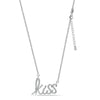 925 Sterling Silver Multi CZ Kiss Pendant Necklace for Women and Girls