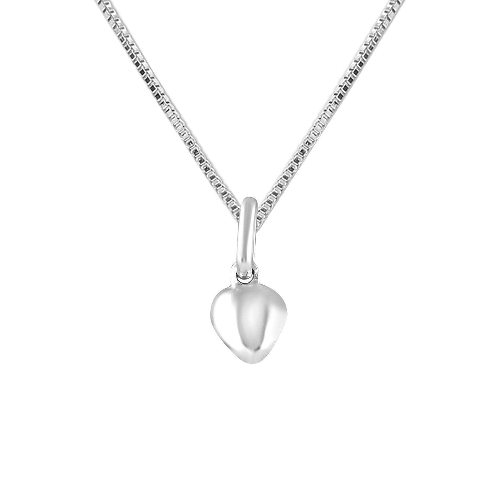 925 Sterling Silver Heart Necklace for Girls and Women