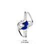 925 Sterling Silver Designer Dolphin Fish Enamel Toerings for Women