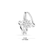 925 Sterling Silver Jewellery Flower Toering for Women